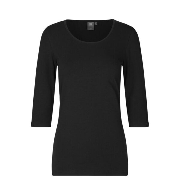 ID T-shirt strekk 3/4 S, kvinnur