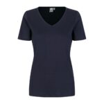 ID Interlock T-shirt V-háls, kvinnur