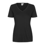 ID Interlock T-shirt V-háls, kvinnur