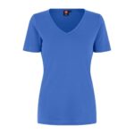 ID Interlock T-shirt V-háls, kvinnur