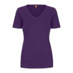 ID Interlock T-shirt V-háls, kvinnur