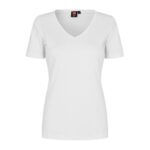 ID Interlock T-shirt V-háls, kvinnur